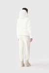 Madalyn-GLO High Gloss Down Jacket Removable Hood Cream