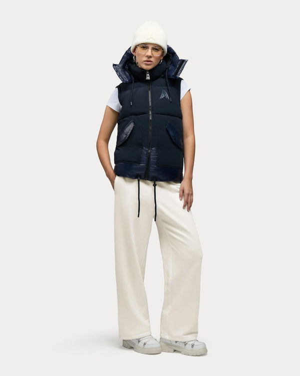 Megeve Unisex 2-in-1 Relaxed Fit Puffer Jacket Midnight Blue