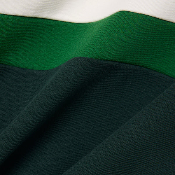 Lacoste Colour-Block Fleece Sweatshirt Green