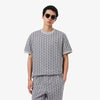 Lacoste Monogram Jacquard T-Shirt Dark Grey