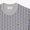 Lacoste Monogram Jacquard T-Shirt Dark Grey