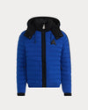Uriage Lightweight Bomber Puffer Jacket Removable Hood Cobalt Blue