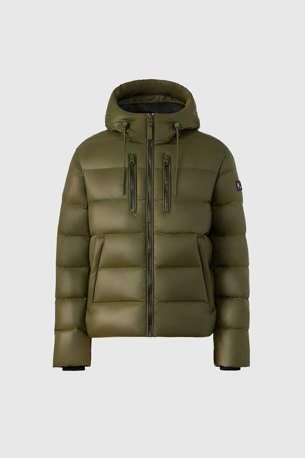 Victor-R Light Down Jacket Storm Visor Hood Light Military