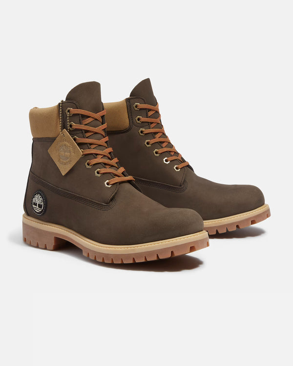 Premium 6-Inch Waterproof Boot Dark Brown Nubuck