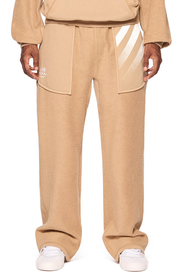 L/AB Off White Reverse Open Hem Sweatpants Cornstalk