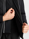 Leroy Quilted Down Bomber Jacket Black