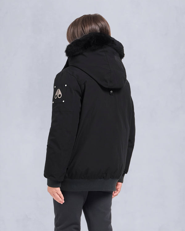 Unisex Original Shearling Trim Bomber Black