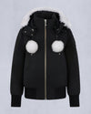 Original Debbie Natural Shearling Trim Bomber Jacket