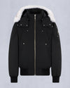 Original Ballistic Shearling Trim Bomber Jacket Natural