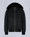 Original Ballistic Shearling Trim Bomber Jacket Black