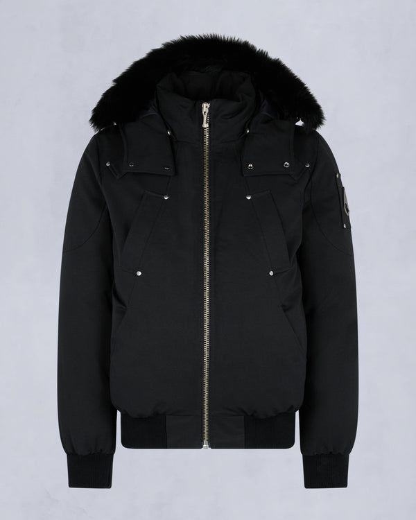 Original Ballistic Shearling Trim Bomber Jacket Black