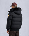 Gold Series NYLuxe Stagg Shearling Trim Bomber Black