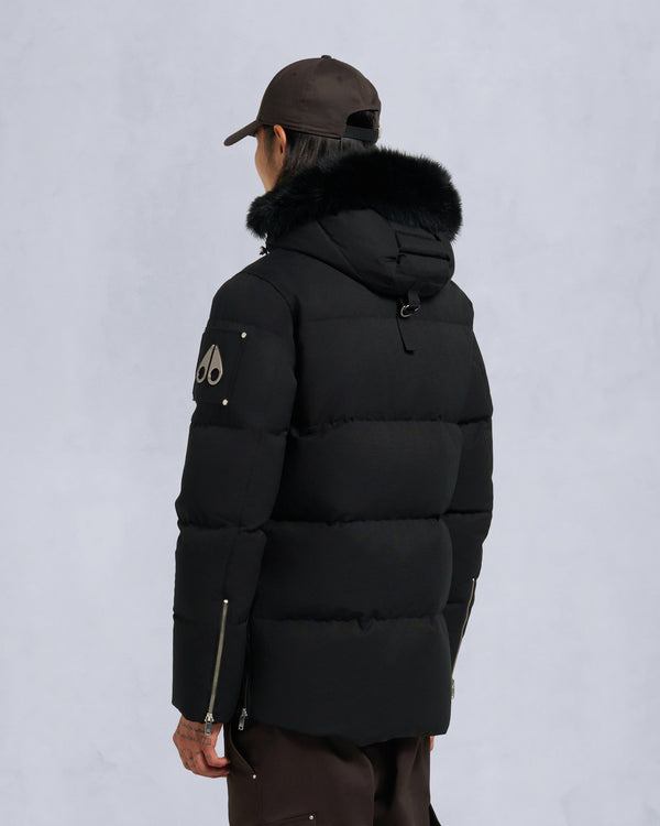 Original Shearling Trim 3Q Jacket Black
