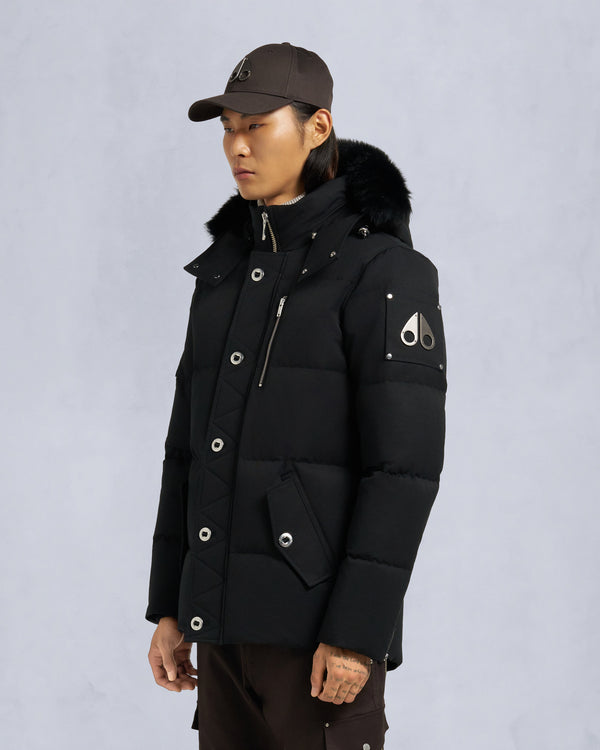 Original Shearling Trim 3Q Jacket Black
