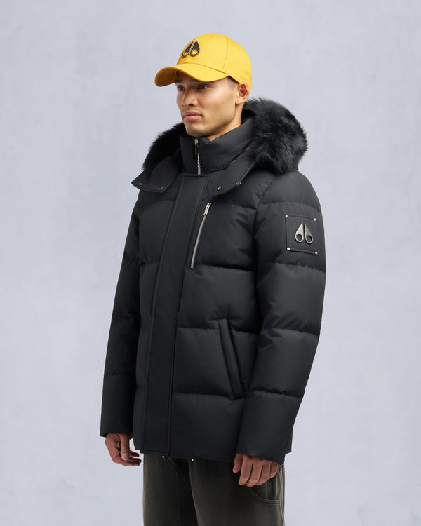 Cloud Shearling Trim 3Q Jacket Black