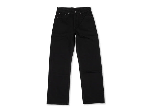 L/AB Off White Straight Fit Piped Denim Black