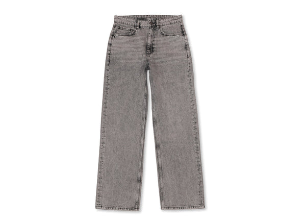 L/AB Off White Straight Fit Piped Denim Smoke Fade