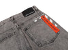 L/AB Off White Straight Fit Piped Denim Smoke Fade
