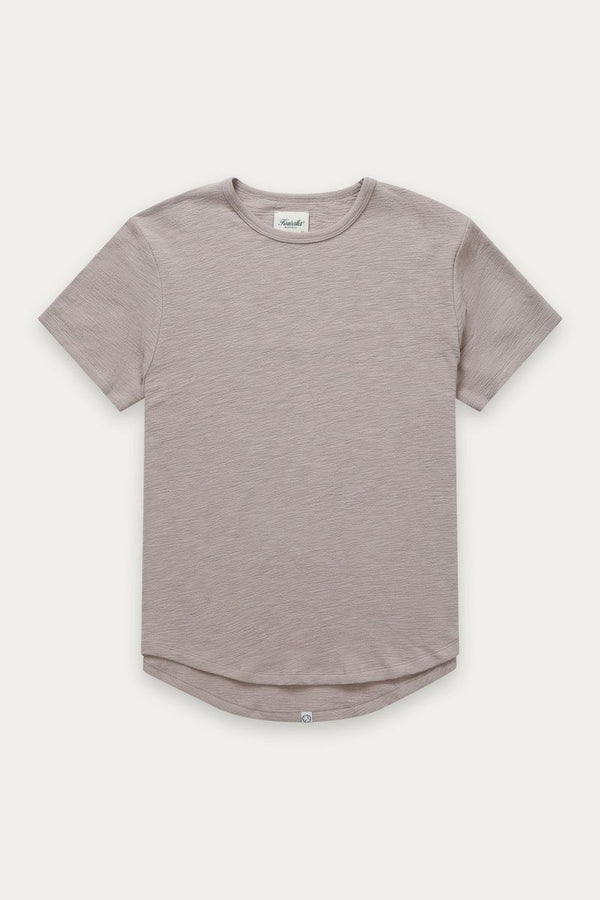 Slub Hi Lo Tee Taupe