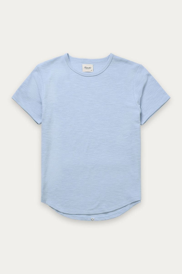 Slub Hi Lo Tee Blue