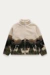 Kuwalla Tee Printed Sherpa Jacket Elk Wildlife