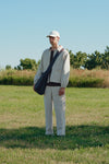Park & Rec Linen Coach Jacket Beige
