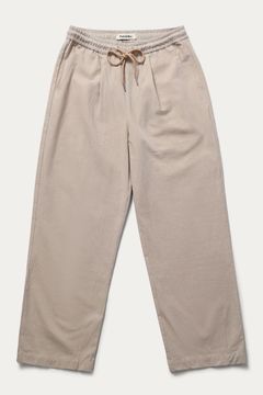 Park & Rec Linen Pleat Pant Beige
