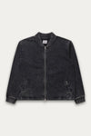 Jersey Bomber Sweatshirt Fade Black