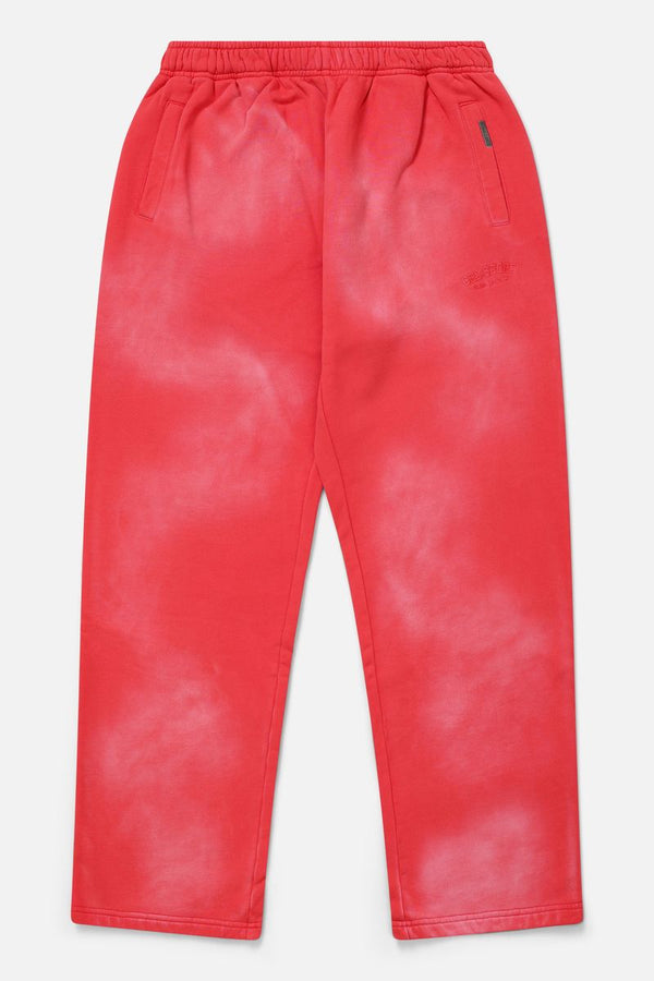 Faded Straight Leg Sweatpant Watermelon Red
