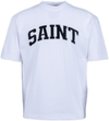 Saint Heavyweight Black Baseball Patch White Tee