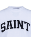 Saint Heavyweight Black Baseball Patch White Tee