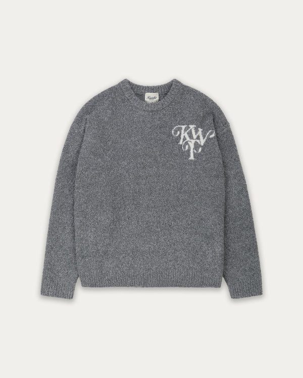 Kuwalla Tee Monogram Knit Crew Grey