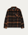 Kuwalla Tee Pile Plaid Shacket Orange