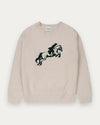 Kuwalla Tee Equestrian Knit Crew Bouclé Cream