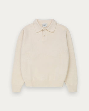 Kuwalla Tee Bouclé Knit Polo Cream