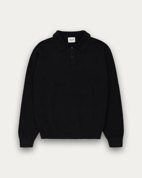 Kuwalla Tee Bouclé Knit Polo Black