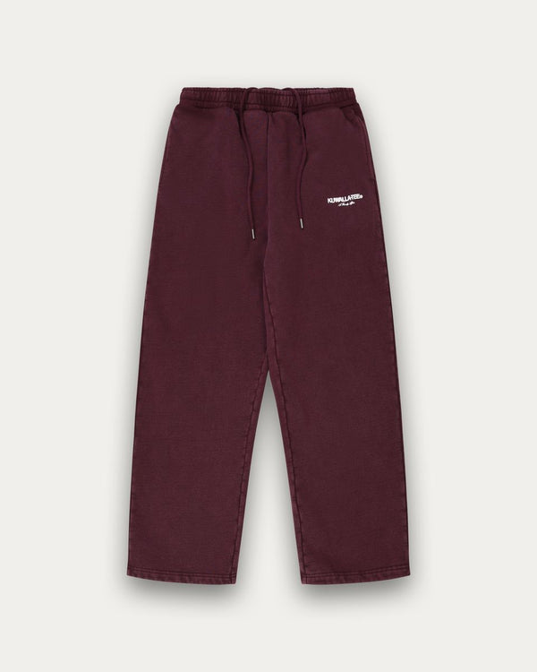 Kuwalla Tee Open Leg PD Sweatpant Wine