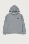 Kuwalla Tee Ribbed Zip Hoodie Heather Grey
