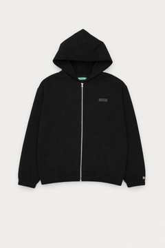 Kuwalla Tee Ribbed Zip Hoodie Black