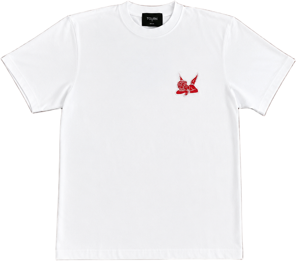 T-Shirt White Red Angel