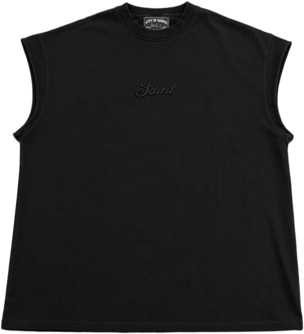 Saint Cutoff T-Shirt Noir