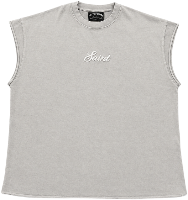Saint Cutoff T-Shirt Concrete
