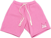 Fleece Shorts Pink/White