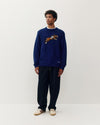 Kuwalla Tee Equestrian Knit Crew Bouclé Navy