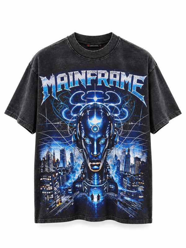 Reelistik Blue Matrix Graphic Tee