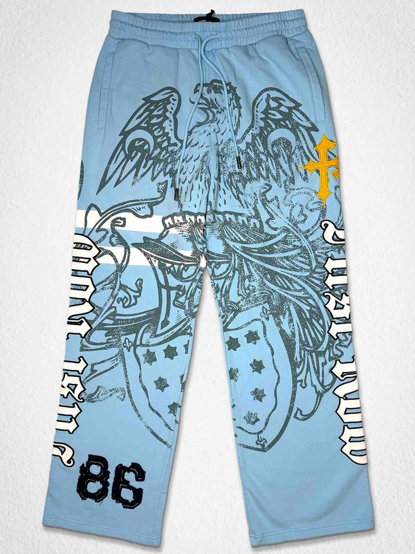 First Row Denim Club Eagle '86 Jogger Sky Blue