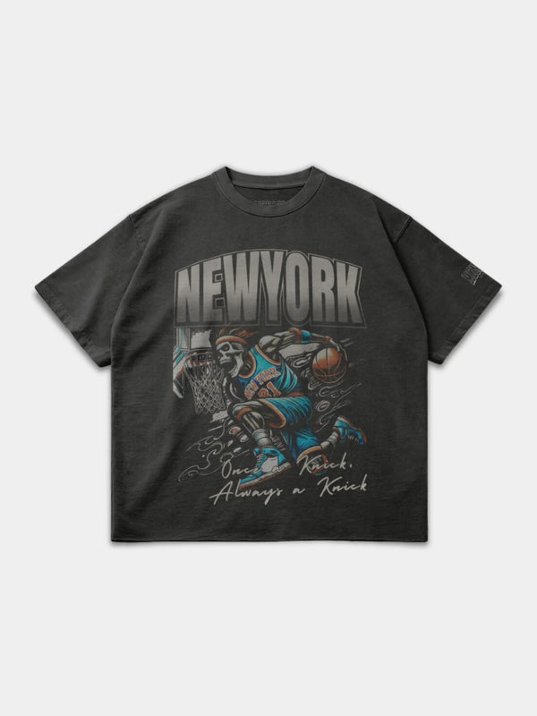 New-York Basketball Tee Dark Gray
