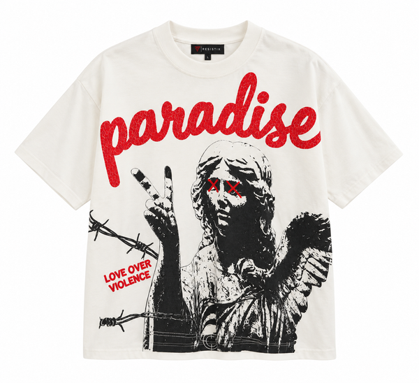 Reelistik Paradise Lost Graphic Tee Vintage Cream