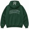 Saint Varsity Heavyweight Brushed Zip-Up Evergreen