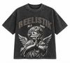 Reelistik Guardian Angel Graphic TeeWashed Black